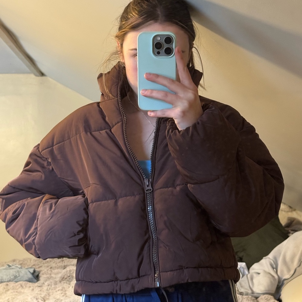 Women's Brown Puffer Jacket